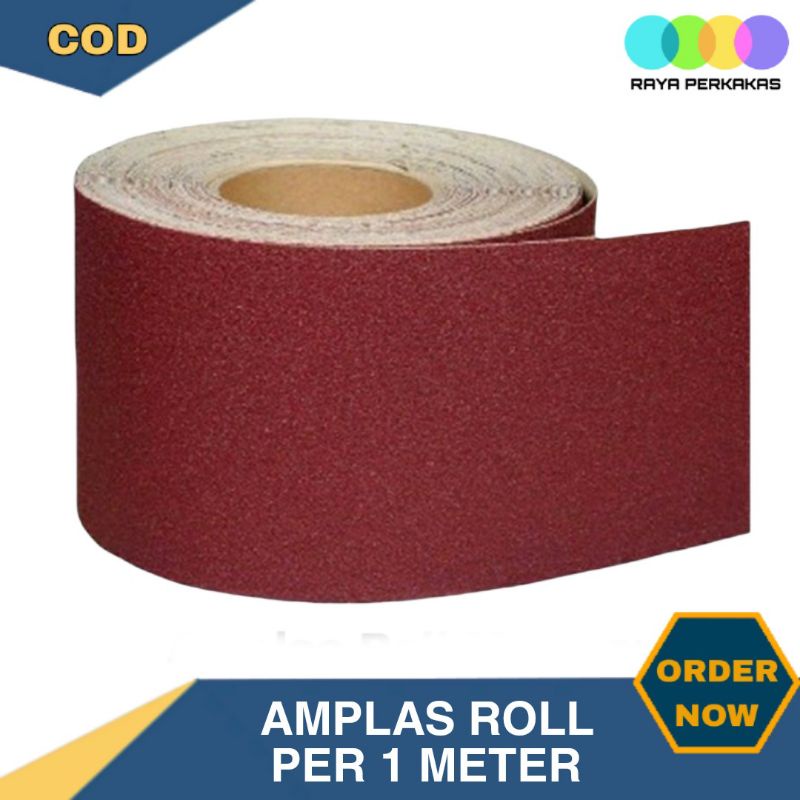 Jual Amplas Roll Kayu Tembok | Amplas Meteran Lembar Per 1 Meter 60 80 ...