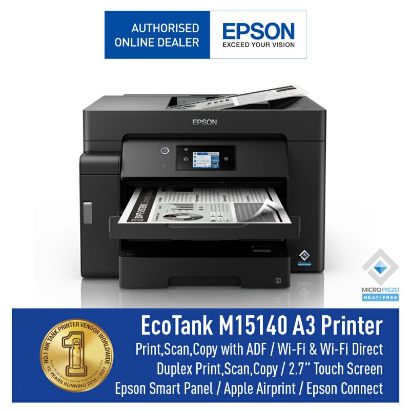 Jual Printer Epson M15140 Ecotank Monochrome A3 Wi Fi Duplex All In One Ink Tank Shopee 6416