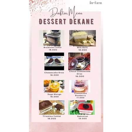 Jual Dessert Box DEKANE ukuran 300ml & ukuran besar (banyak varian ...