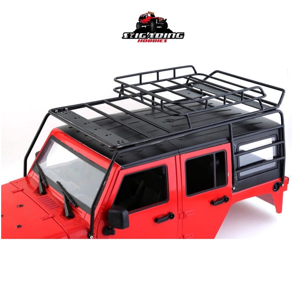 Jual METAL ROOF RACK ROLL CAGE 1/10 RC WB 313mm JEEP WRANGLER RUBICON