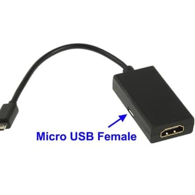 Jual Adapter Converter Micro Usb To Hdmi Mhl For Smartphone Android Shopee Indonesia 0620