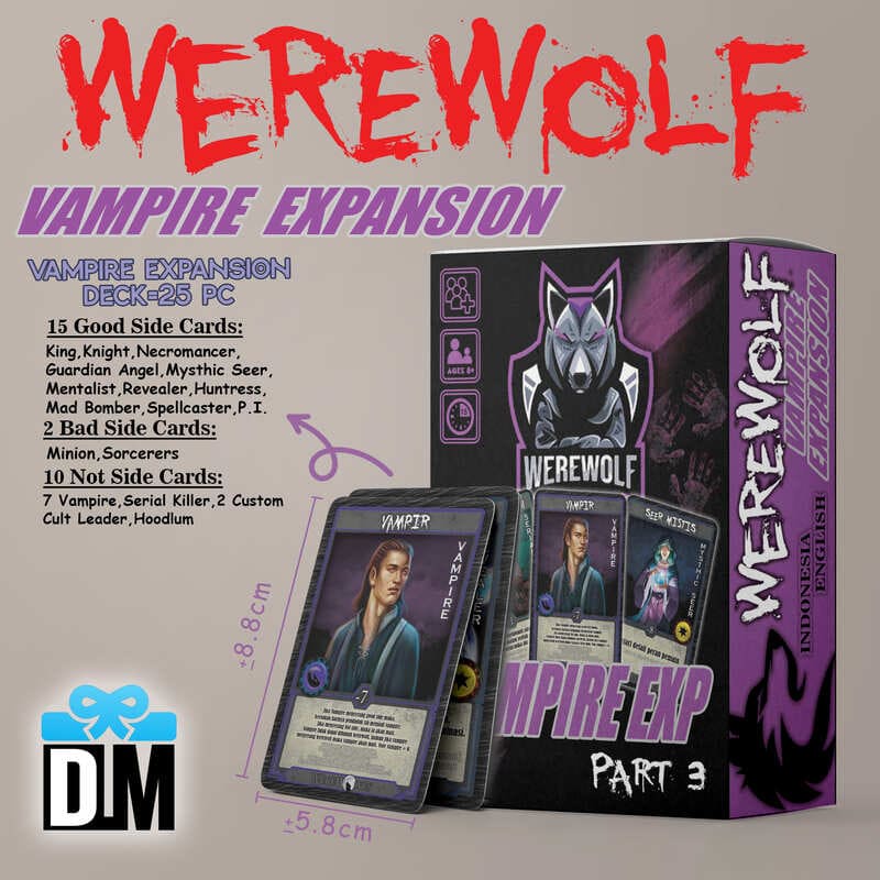 Jual Kartu Werewolf 2025 Bahasa Indonesia Lengkap Card Game Translated