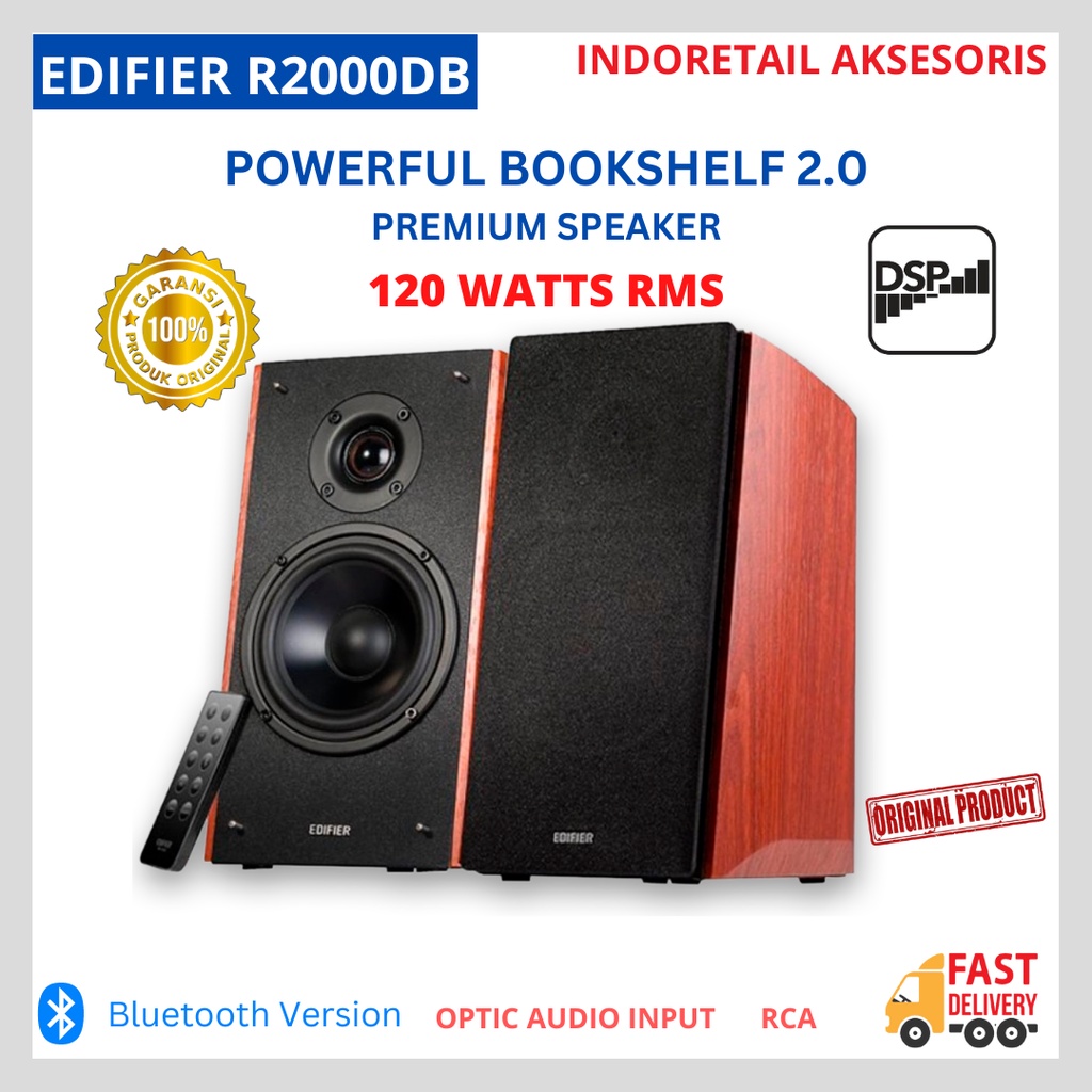 Jual Edifier R2000DB Premium Speaker Aktif Bookshelf 2.0 120 Watts RMS ...