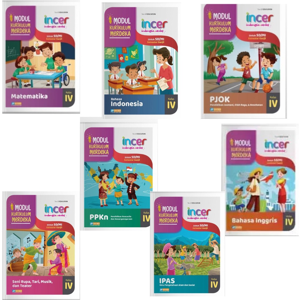Jual KURIKULUM MERDEKA INCER BUKU SD/MI Kelas 4 - Penerbit JP BOOKS ...