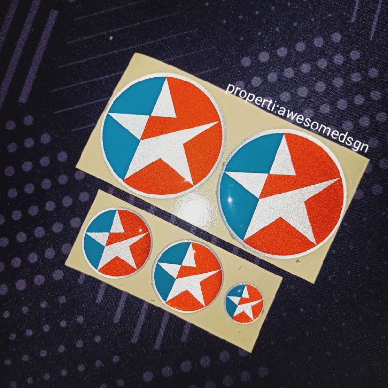 Jual sticker 3d emblem lentur CALTEX yamaha aerox nmax lexi menyala ...