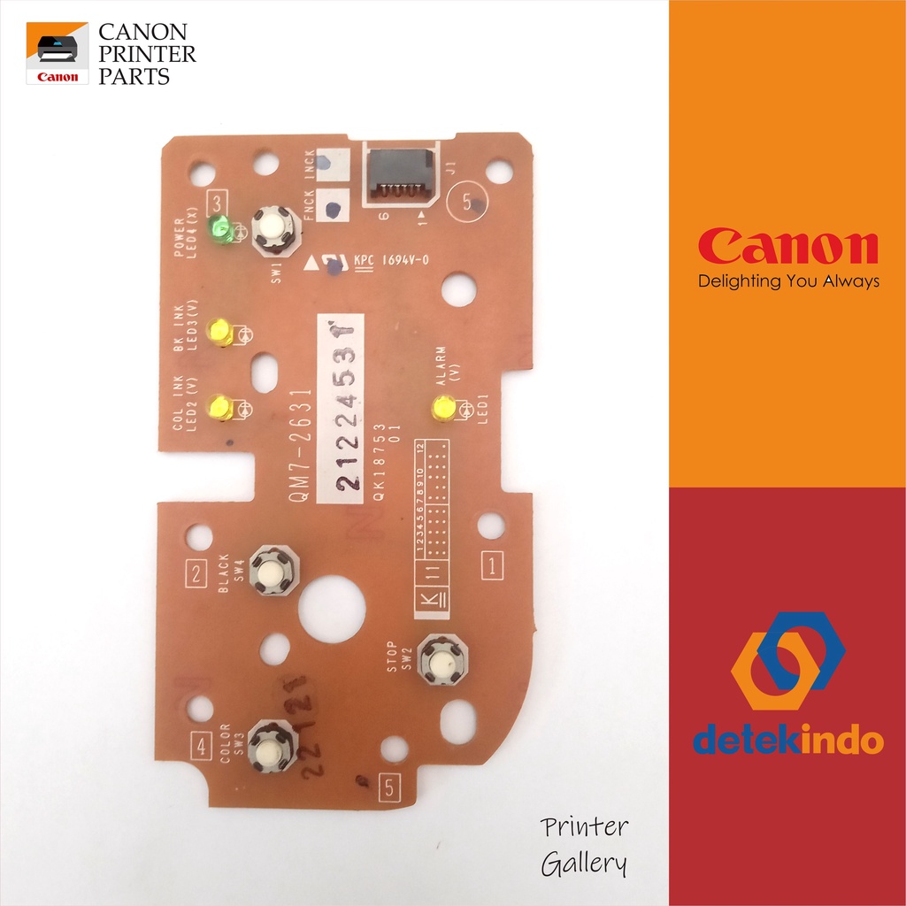 Jual Panel Tombol / Control Switch ON OFF Printer Canon MP237 | Shopee ...