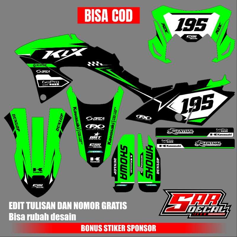 Jual Decal Sticker Klx Bf G Se Full Body Decal Klx Supermoto