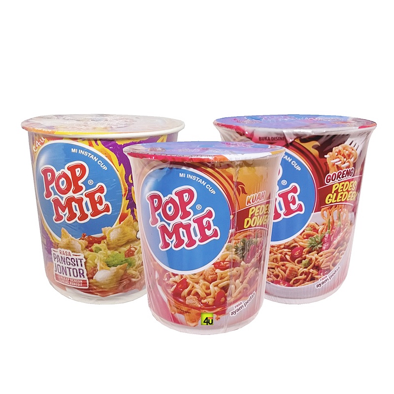 Jual Pop Mie Mie Instan Cup Ayam Pedas 75 Gr Dower Gledek Shopee