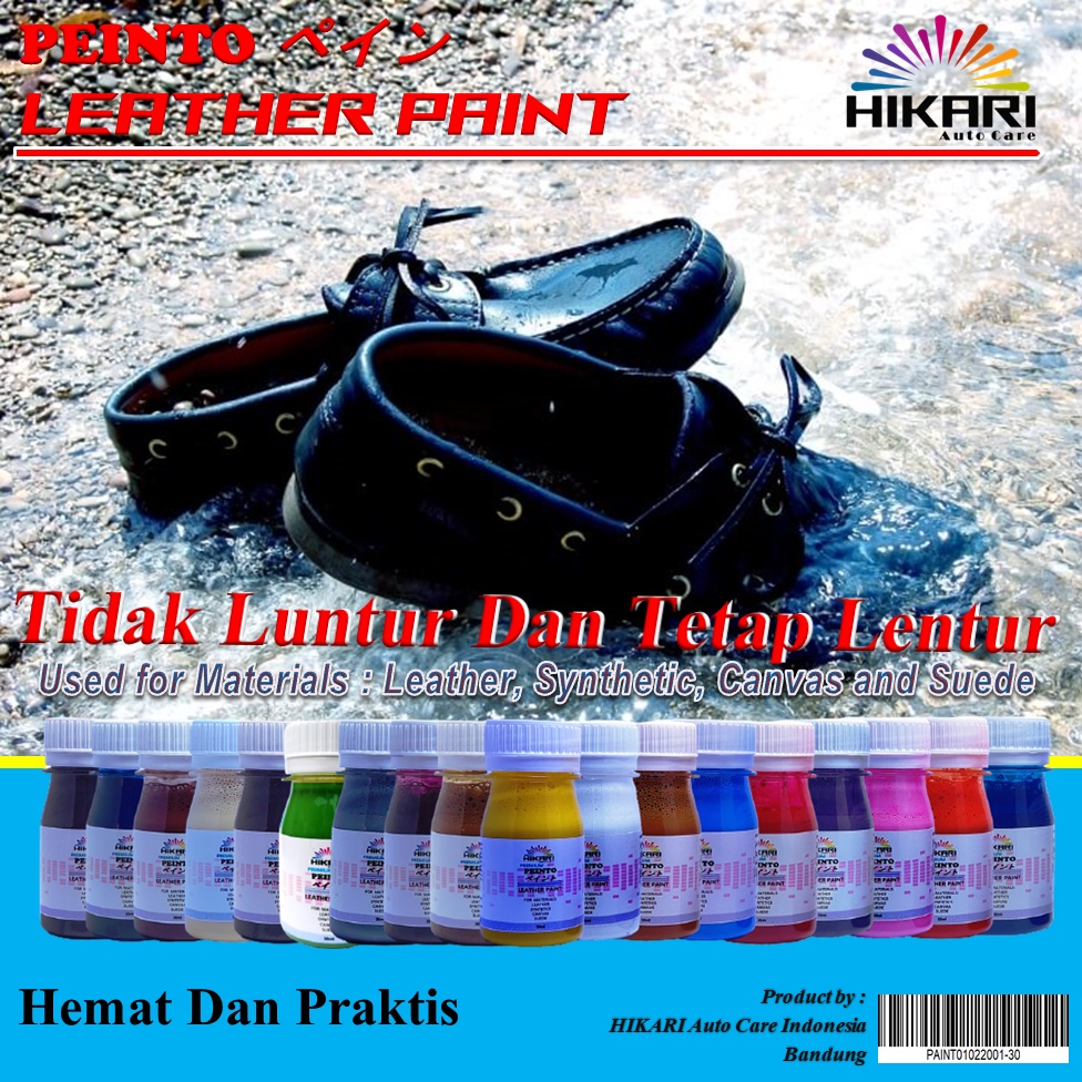 Jual PEINTO Leather Paint Cat Pewarna Untuk Sepatu Tas Topi