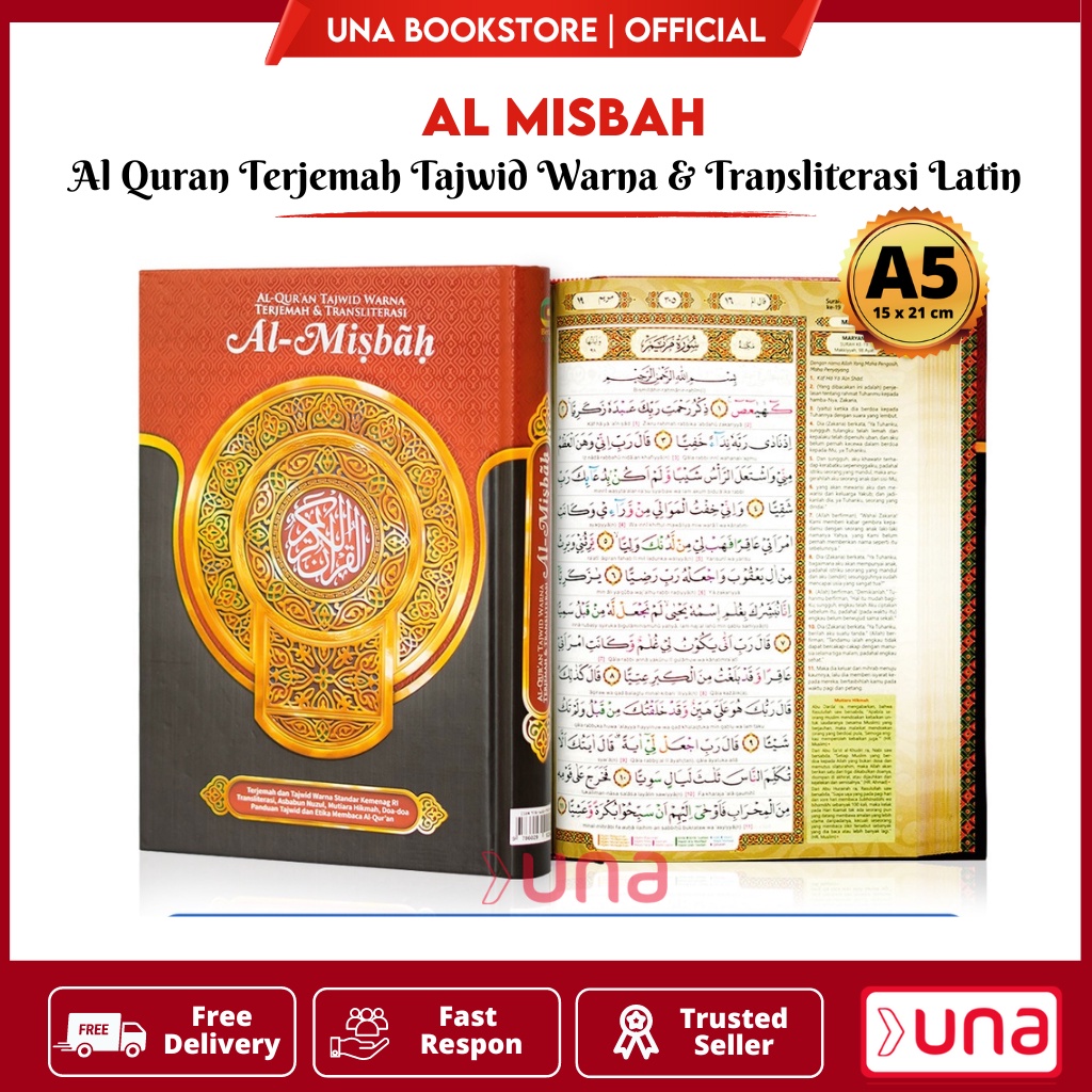 Jual Al Quran Terjemah Tajwid Al Misbah Alquran Kecil Ukuran A Quran