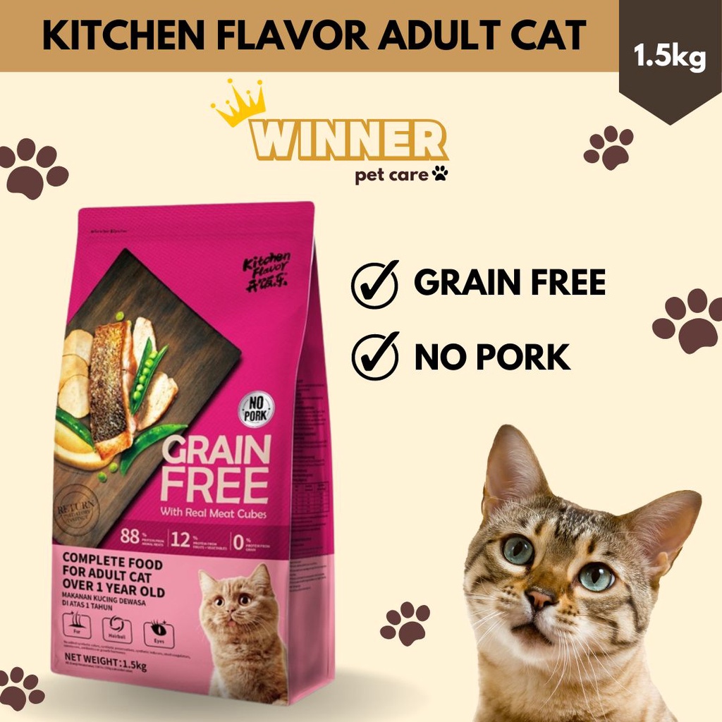 Kitchen flavor cat food best sale