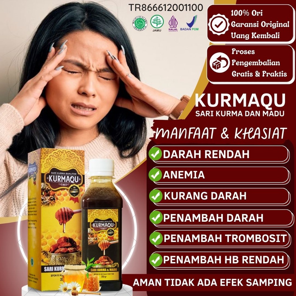 Jual Obat Darah Rendah Hipotensi Madu Penambah Kurang Darah Anemia ...