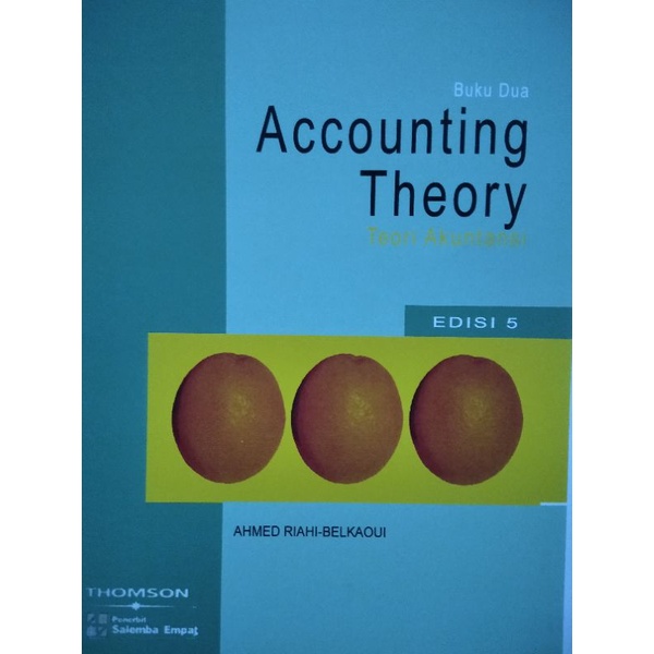 Jual Accounting Theory Teori Akuntansi Buku 2 Edisi 5 By Ahmed Riahi ...