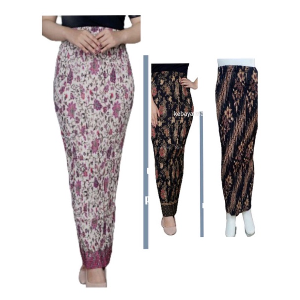 Jual rok plisket batik untuk kondangan / style kondangan pake rok batik ...