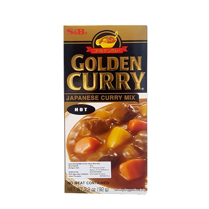 Jual S&B Golden Curry Japanese Mix Hot / Saus Kari 92 Gr | Shopee Indonesia