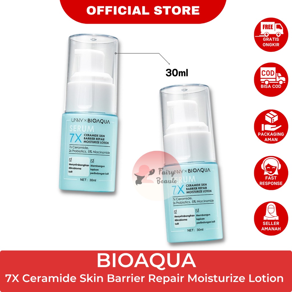 Jual BIOAQUA 7X Ceramide Skin Barrier Repair Moisturize Emulsion Face ...