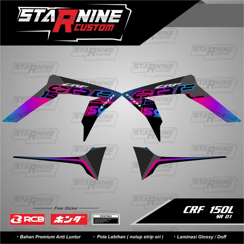 Jual striping new crf 150L EXTREME striping ori variasi crf stiker crf