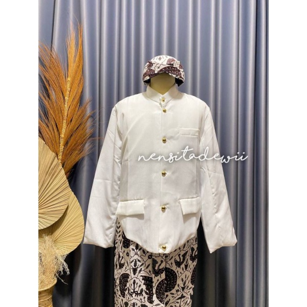 Jual [1 Set] Baju Adat Jawa - Jogja, Nuansa Putih | Shopee Indonesia
