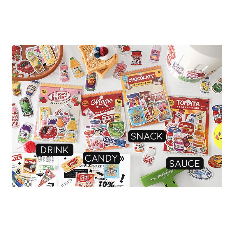 Jual Packaging Collection Flake Stickers / Sticker Stiker Tempel Motif ...