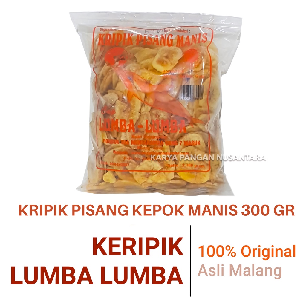 Jual Kripik Pisang Lumba Lumba Original Keripik Pisang Kepok Manis