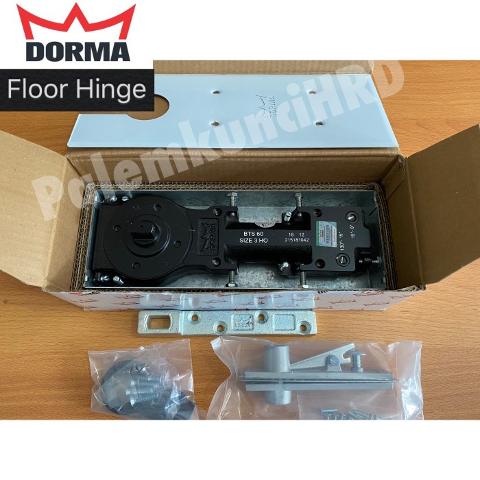 Jual FLOOR HINGE DORMA BTS 60 WITH TOP PIVOT BOTTOM STRAP COMPLETE