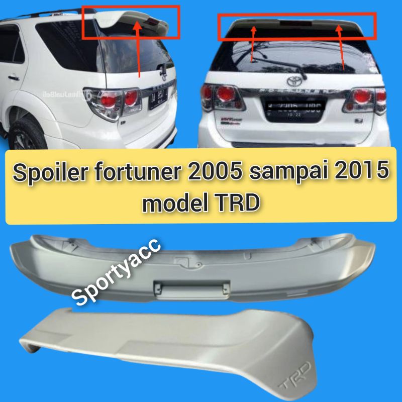 Jual spoiler fortuner grand fortuner 2005 sampai 2015 model trd ...