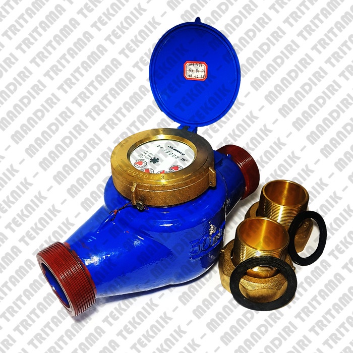 Jual WATER METER 2 INCH CALIBRATE DN50 CONNECTION SCREW/DRAT | Shopee ...