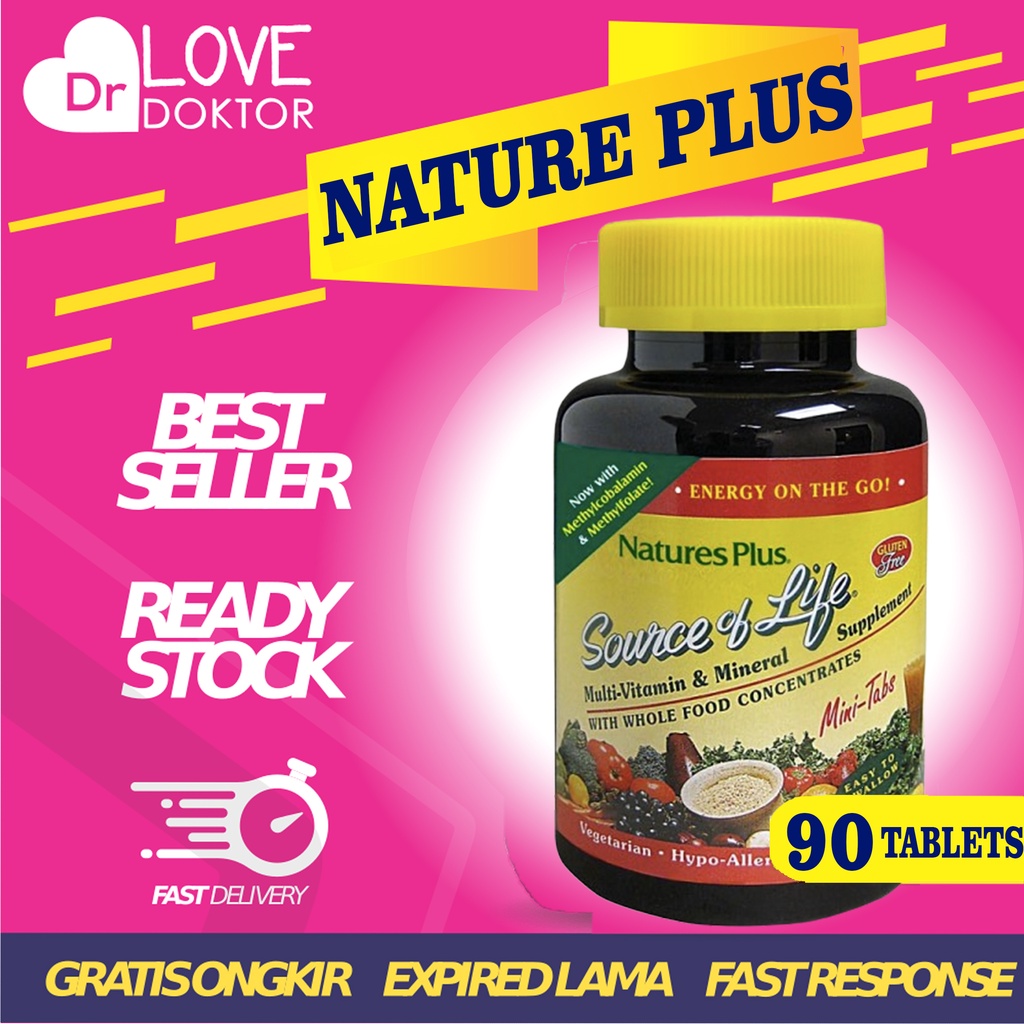 Jual NATURE'S NATURES NATURE PLUS SOURCE OF LIFE SOL MINI TABS MULTIVITAMIN MULTI VITAMIN 90