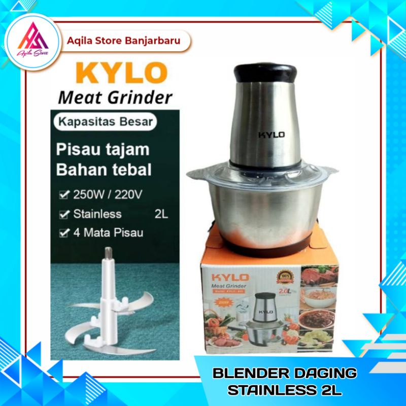 Jual Blender Stainless 2L KYLO Blender Daging Stainless Liter