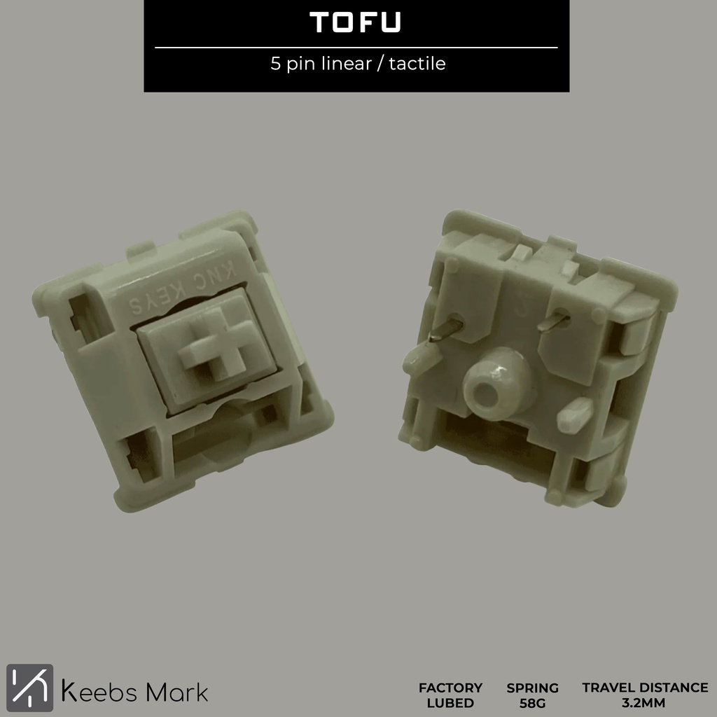 Jual KNCKeys Tofu Linear Switch Keyboard Shopee Indonesia