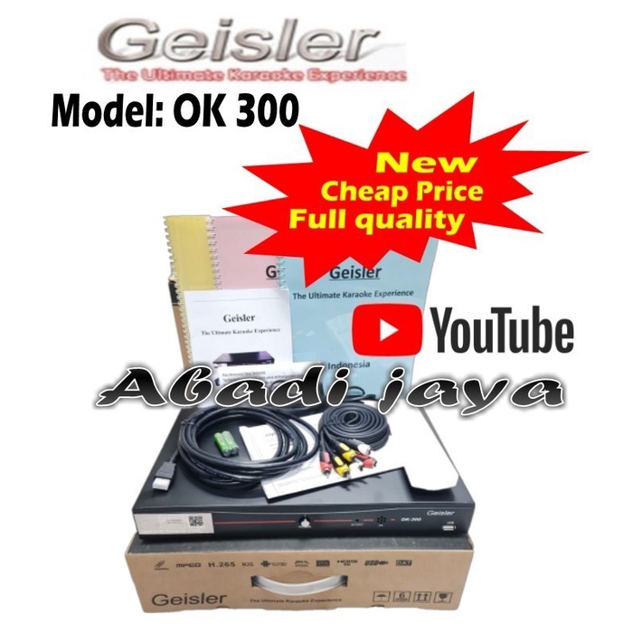 Jual Dvd Karaoke Player Geisler Ok 300 Geisler Ok300 Youtube Garansi