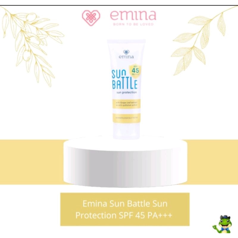 Jual Emina Sun Battle Sun Protection SPF 45 PA+++ Shopee Indonesia