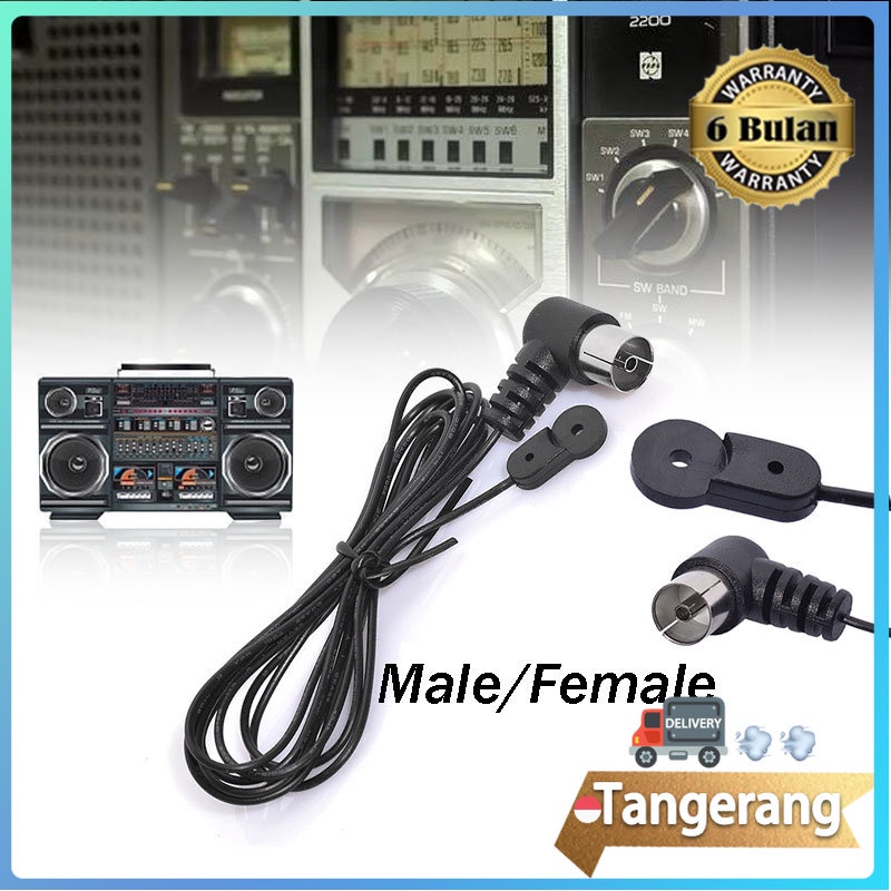 Jual Antena Radio Fm F Adapter HiFi Indoor 75ohm Unit Konektor Adaptor ...