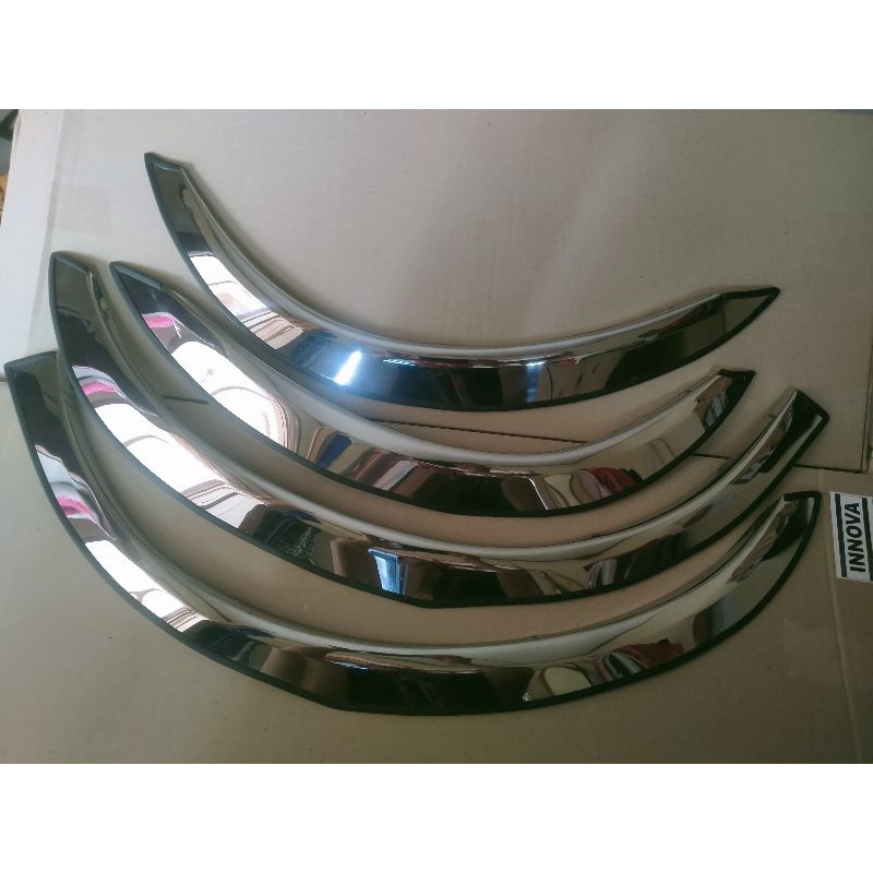 Jual fender STAINLES list atas roda mobil kijang INNOVA | Shopee Indonesia