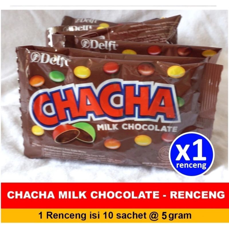 Jual CHACHA Milk Chocolate 1 Renceng isi 10 Sachet | Shopee Indonesia