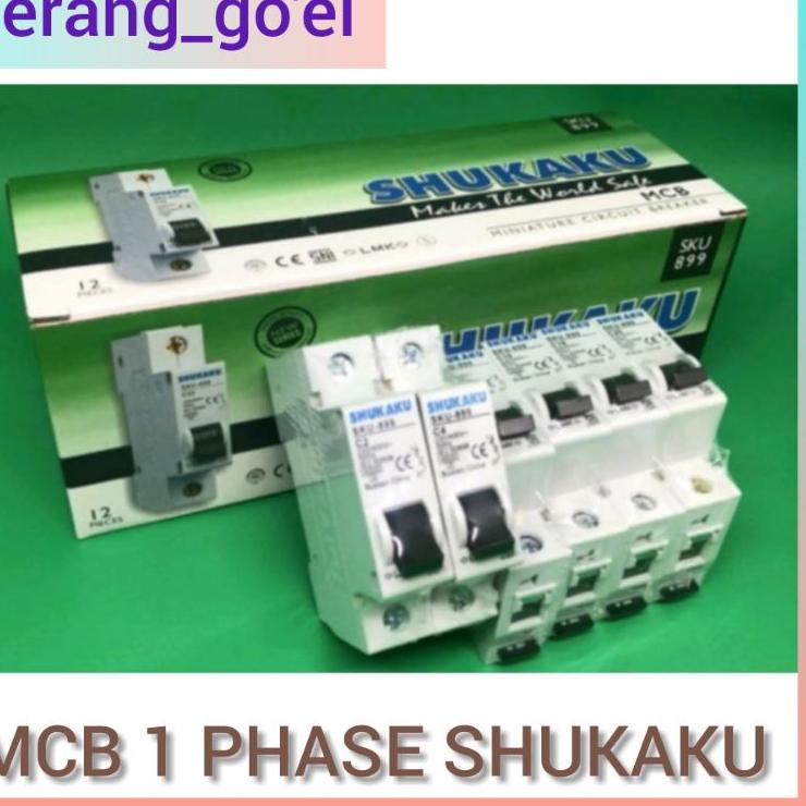 Jual Fast Respon MCB SHUKAKU 6A,10A,16A// MCB SHUKAKU 1 PHASE | Shopee ...