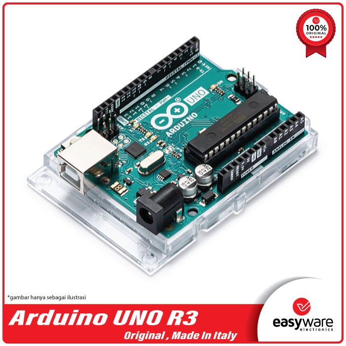 Jual Arduino UNO R3 Rev3 Original Made in Italy SASLUN | Shopee Indonesia