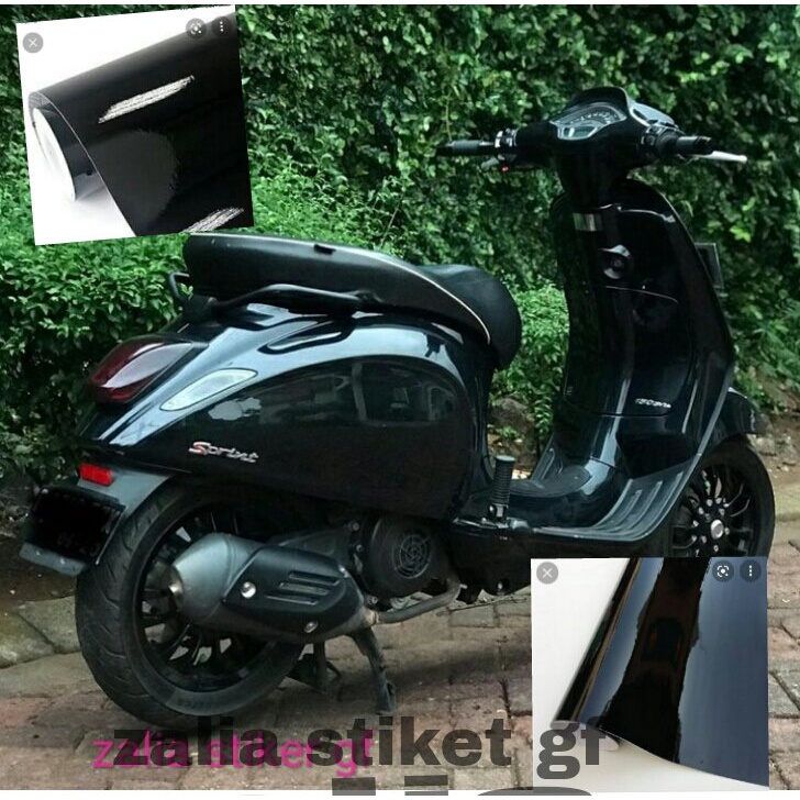 Jual Stiker Skotlet Hitam Glossy Skotlet Motor Warna Hitam Glossy