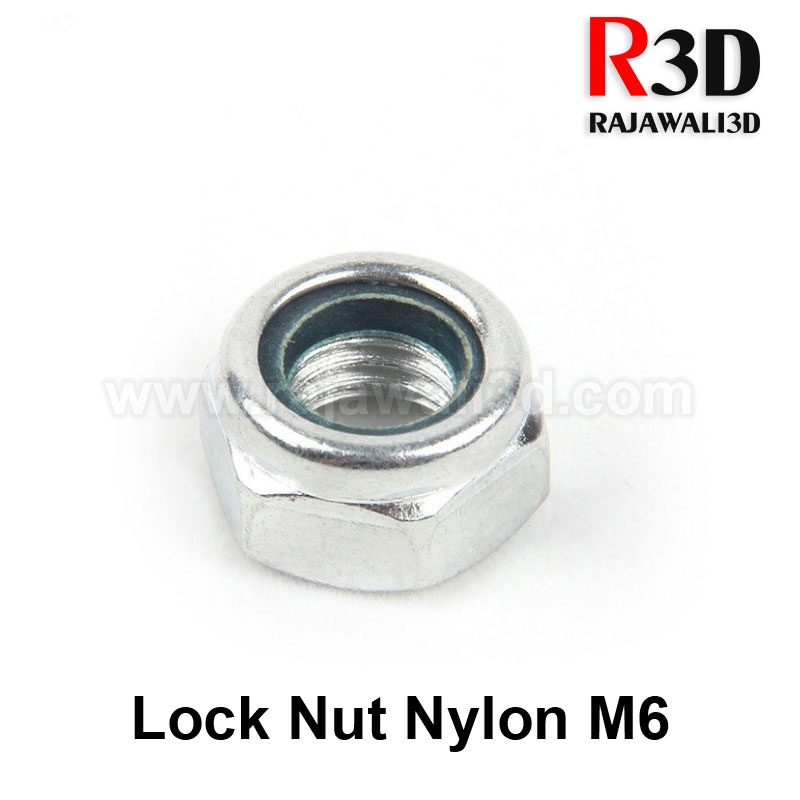 Jual LockNut Nylon M6 per pcs Lock Nut Locking Nut | Shopee Indonesia