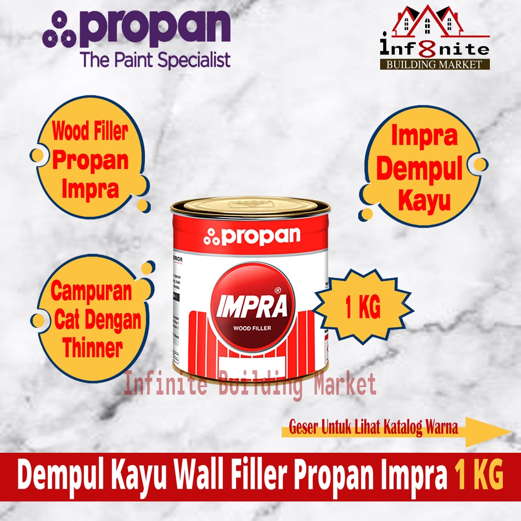 Jual Dempul Kayu Propan Impra Wood Putty Wood Filler Propan Impra 1 Kg Shopee Indonesia