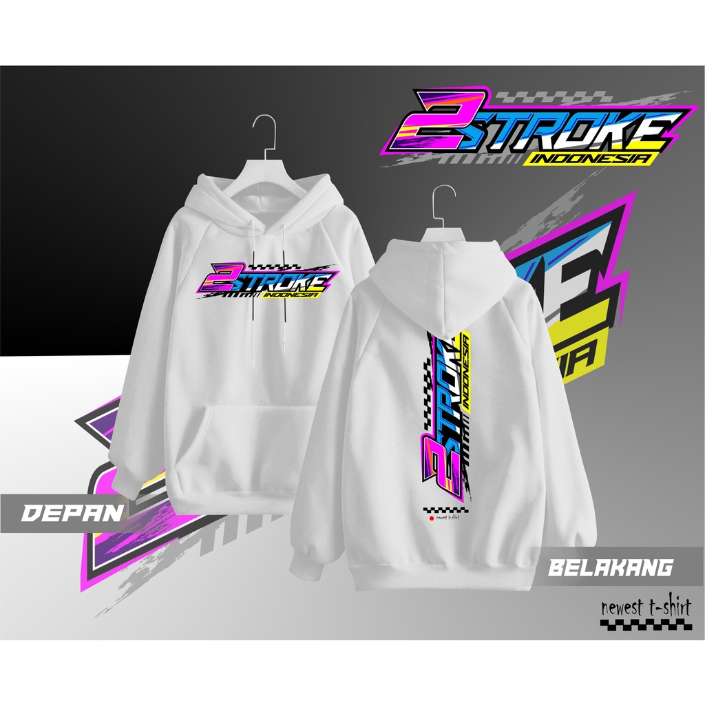 Jual HOODIE 2STROKE JAKET RACING 2 TAK SWEATSHIRT RACING JAKET WISATA ...
