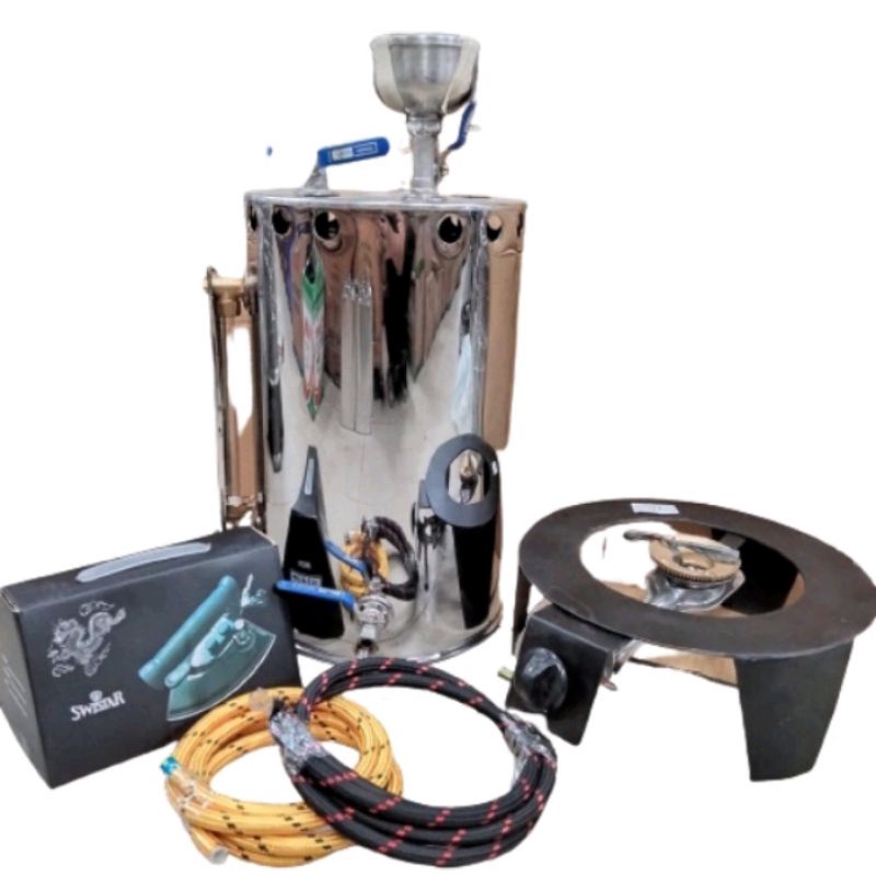 Jual Paket Lengkap Setrika Uap Gas Boiler Laundry Bahan Stainless ...