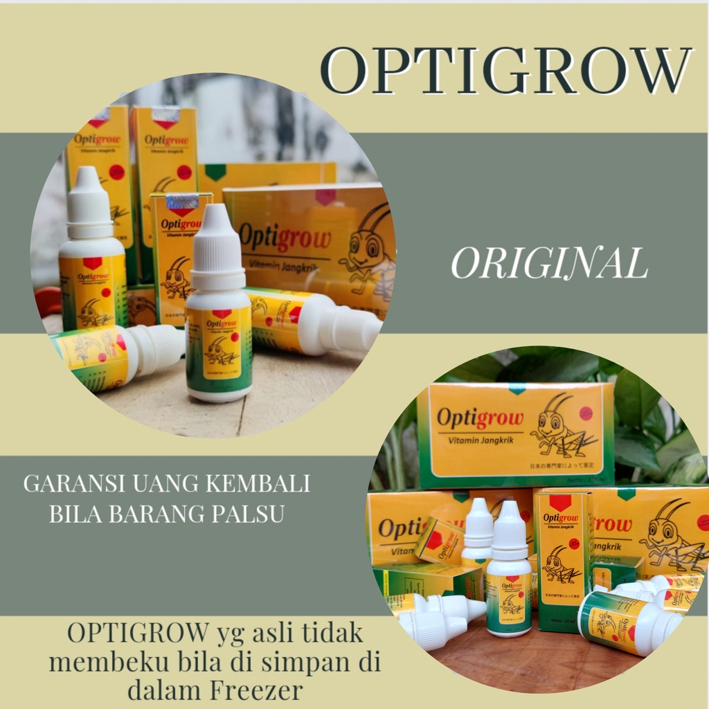 Jual ORIGINAL OPTIGROW 15 ml VITAMIN MENINGKATKAN HASIL PANEN JANGKRIK ...