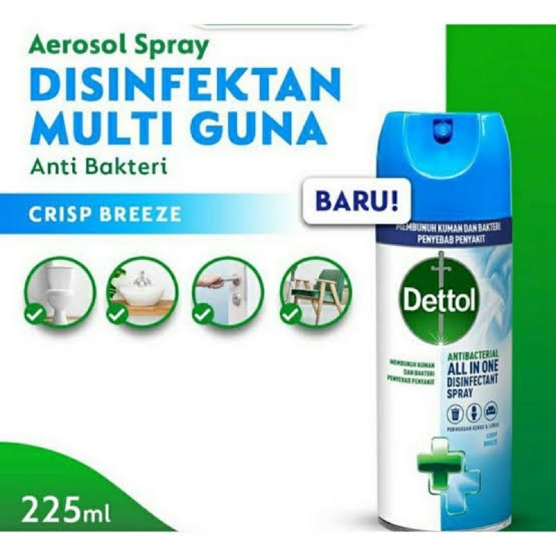 Jual Dettol Disinfectant Spray Antibacterial All In One Ml Shopee Indonesia