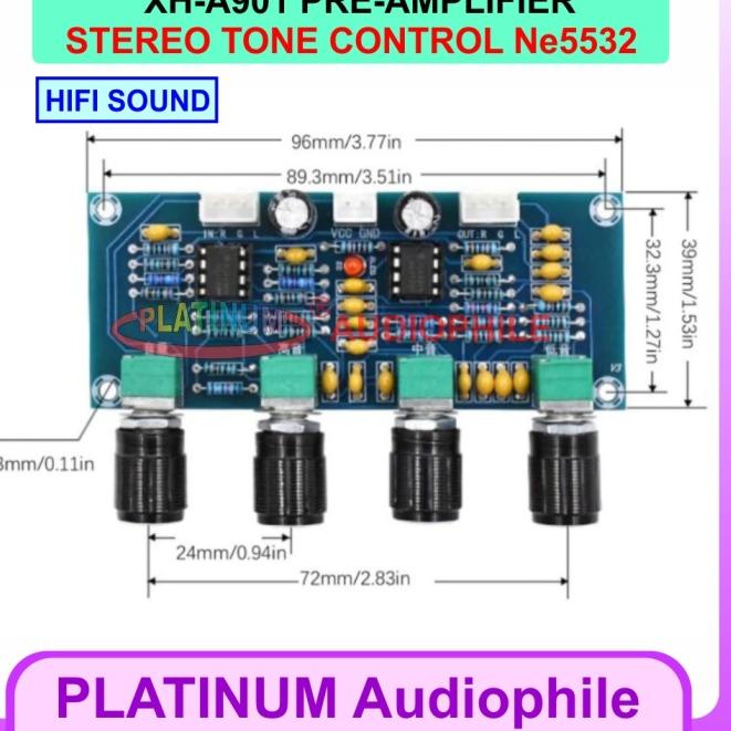 Jual Tone Control Stereo NE5532 Hifi Pre Amplifier NE5532 | Shopee