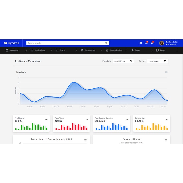 Jual Bootstrap 5 - Syndron | Admin Dashboard Template (Laravel 8 ...
