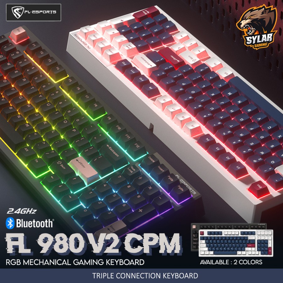 Jual FL Esports FL980 V2 CPM RGB Hotswap Mechanical Gaming Keyboard ...