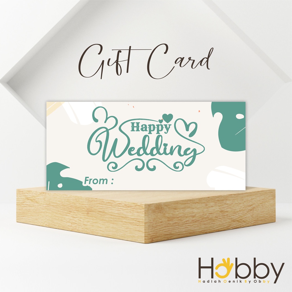 Jual KARTU UCAPAN PERNIKAHAN GIFT CARD WEDDING - WAJIB ORDER BERSAMA ...