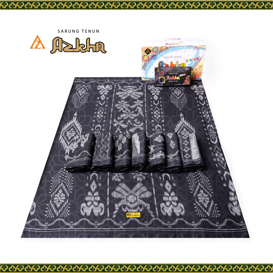Jual SARUNG JUNIOR AZKHA KEMBANG HITAM | Shopee Indonesia
