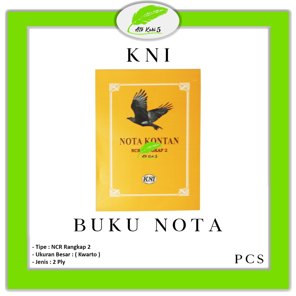 Jual KNI - Buku Nota Kontan 2Ply Besar - Pcs | Shopee Indonesia